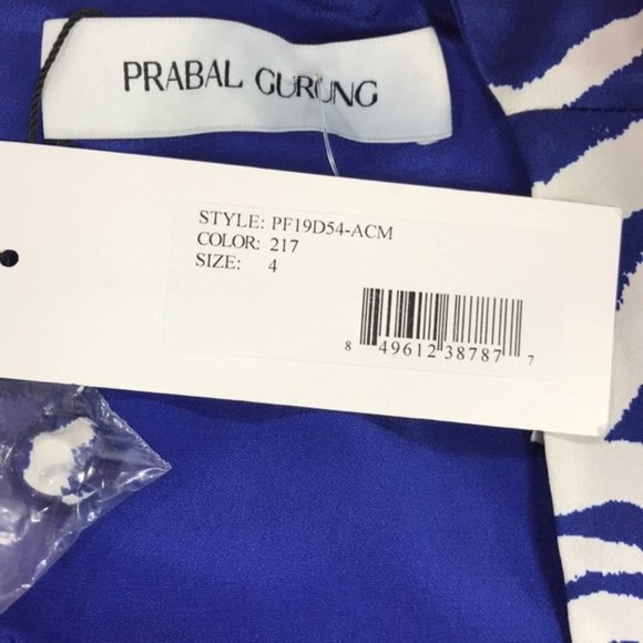 PRABAL GURUNG Charmeuse Animal-print Silk Dress - Picture 11 of 14